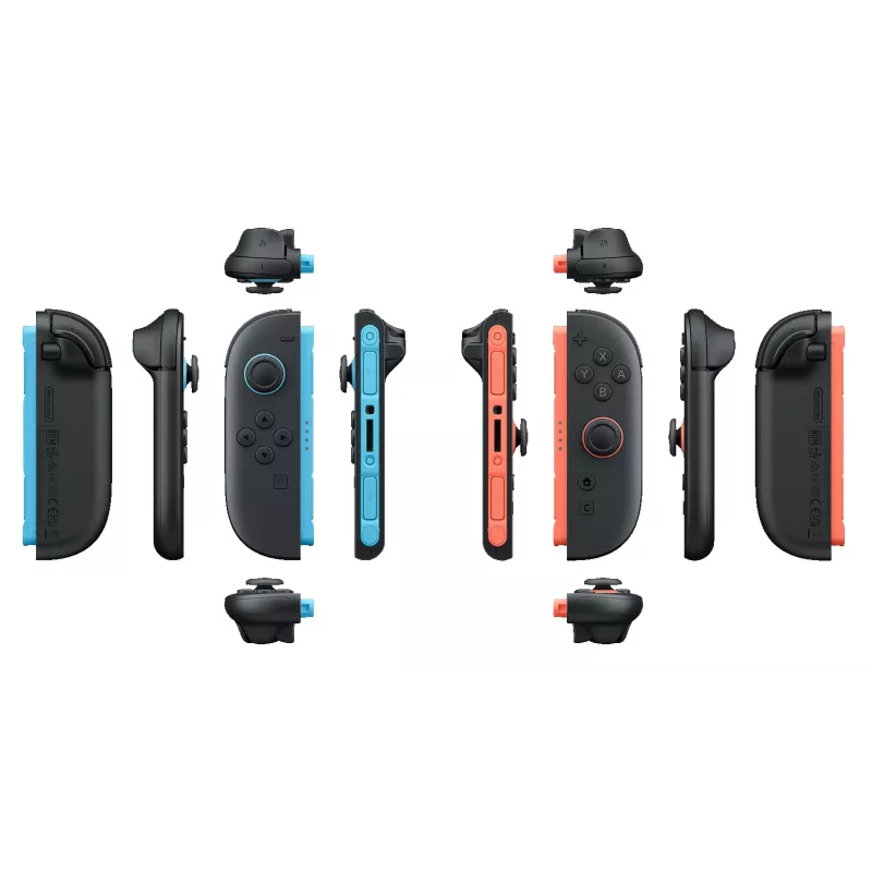 Nintendo Joy-Con 2 (L)/(R) helesinine/helepunane, Juhtkang, Nintendo Switch 2, Jäädvustamisnupp, D-pad, Avalehe nupp, Analoog / Digitaalne, Juhtmevaba, Bluetooth