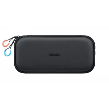 Nintendo Switch 2 kandekott ja ekraanikaitse, kõvakesta ümbris, Nintendo, must, Nintendo Switch 2, tõmblukk, 142 mm