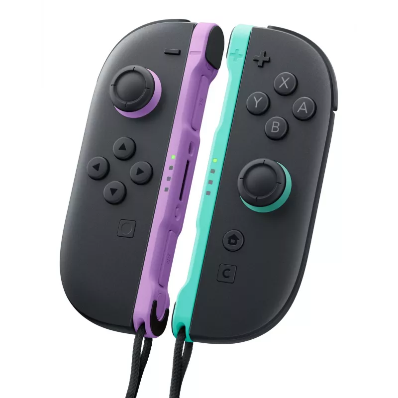Nintendo Joy-Con 2 paar helelilla/heleroheline, mängupult, Nintendo Switch 2, Kodu nupp, Analoog / Digitaalne, Juhtmevaba, Bluetooth