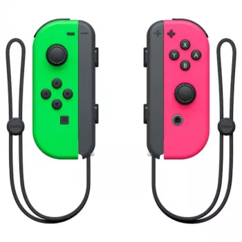 Nintendo Joy-Con must, roheline, roosa Bluetooth-mängupult analoog / digitaalne Nintendo Switch