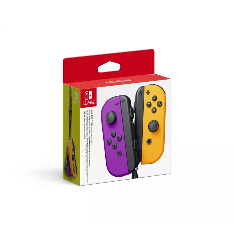 Gamepad NINTENDO Joy-Con juhtmeta Bluetooth Nintendo Switchile — must/oranž/lilla, analoog/digitaalne, D-pad