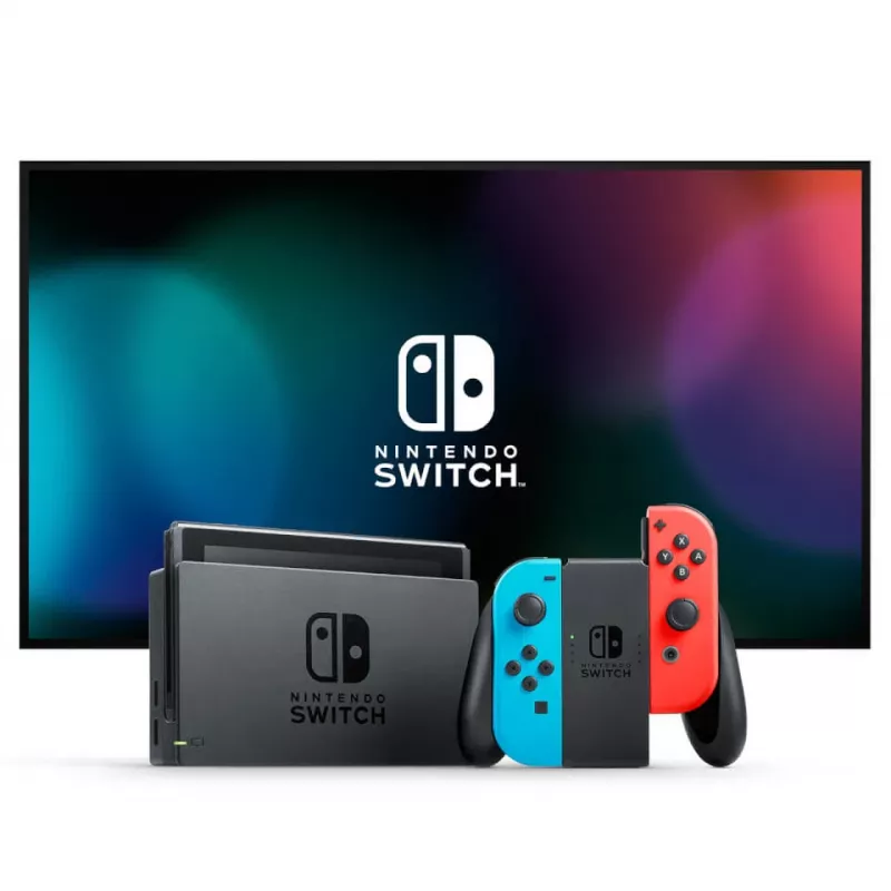 Nintendo Switch + Mario Kart 8 Deluxe kaasaskantav mängukonsool 15,8 cm (6,2″) 32 GB puuteekraan Wi-Fi must, sinine, punane