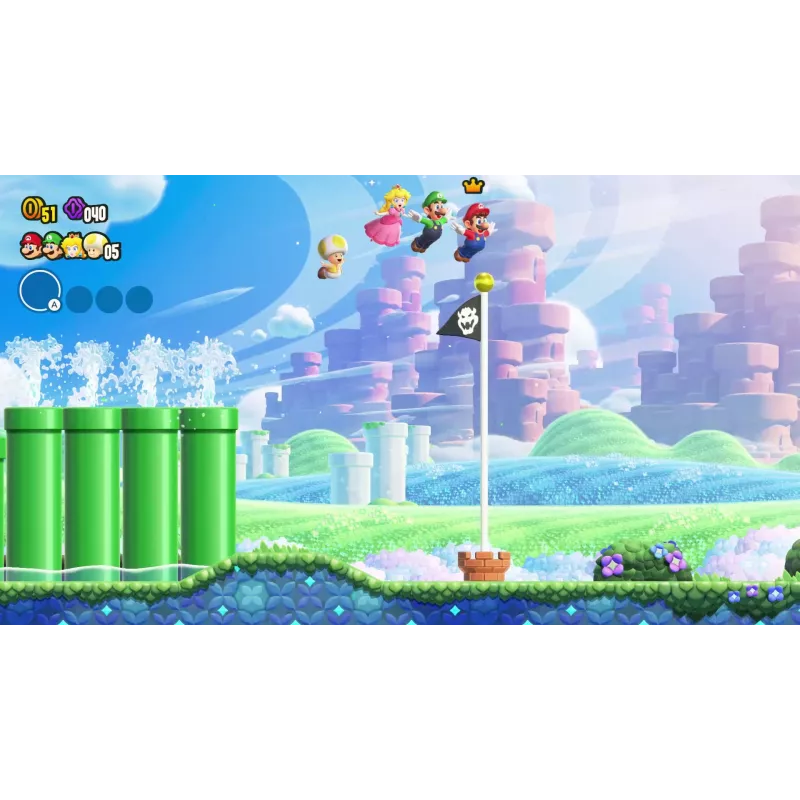 Nintendo Super Mario Bros. Wonder Standard saksa, hollandi, inglise, hispaania, prantsuse, itaalia, jaapani, korea, portugali, vene Nintendo Switch