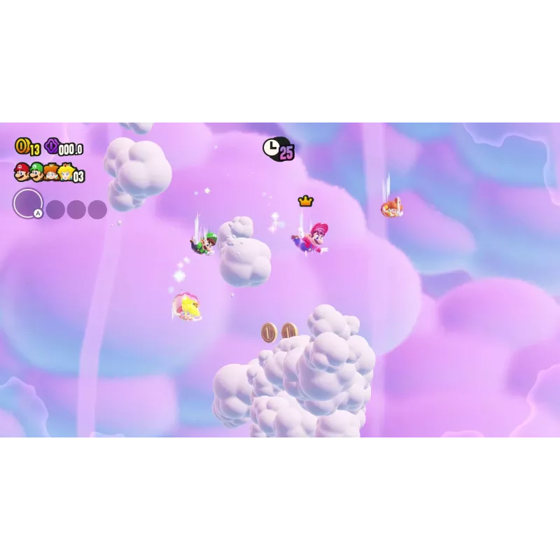 Nintendo Super Mario Bros. Wonder Standard saksa, hollandi, inglise, hispaania, prantsuse, itaalia, jaapani, korea, portugali, vene Nintendo Switch