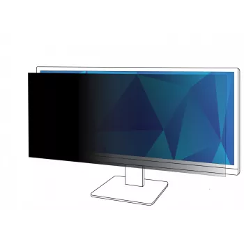 3M privaatsusfilter 29-tollisele monitorile, 21:9, PF290W2B, 73,7 cm (29 tolli), 21:9, Monitor, Raamita ekraani privaatsusfilter, Läikiv / Matt, Pimestamisvastane