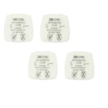 3M D7935 respiraatori lisatarvik Tahkete osakeste filter 4 tk