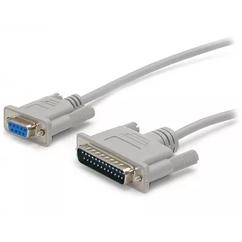 StarTech.com 3 m ristühendusega DB9-DB25 jadani nullmodemkaabel – isane/emane