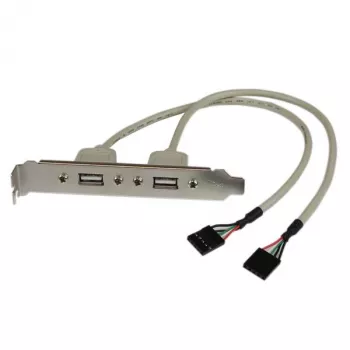 StarTech.com 2 pordiga USB A emane pesa adapter, 2 x IDC, 2 x USB A, 0,286 m, hõbedane
