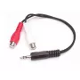 StarTech.com 6-tolline stereohelikaabel - 3,5 mm isane kuni 2x RCA emane