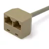 StarTech.com 2-to-1 RJ45 Splitter kaabliadapter - F/M, 10/100Base-T(X), Cat5e, hall, polüvinüülkloriid (PVC), 0.33 m, isane/emane