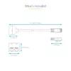 StarTech.com 2-to-1 RJ45 Splitter kaabliadapter - F/M, 10/100Base-T(X), Cat5e, hall, polüvinüülkloriid (PVC), 0.33 m, isane/emane