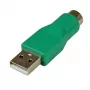 StarTech.com asendus-PS/2-hiire-USB-adapter - F/M, PS/2, USB, roheline