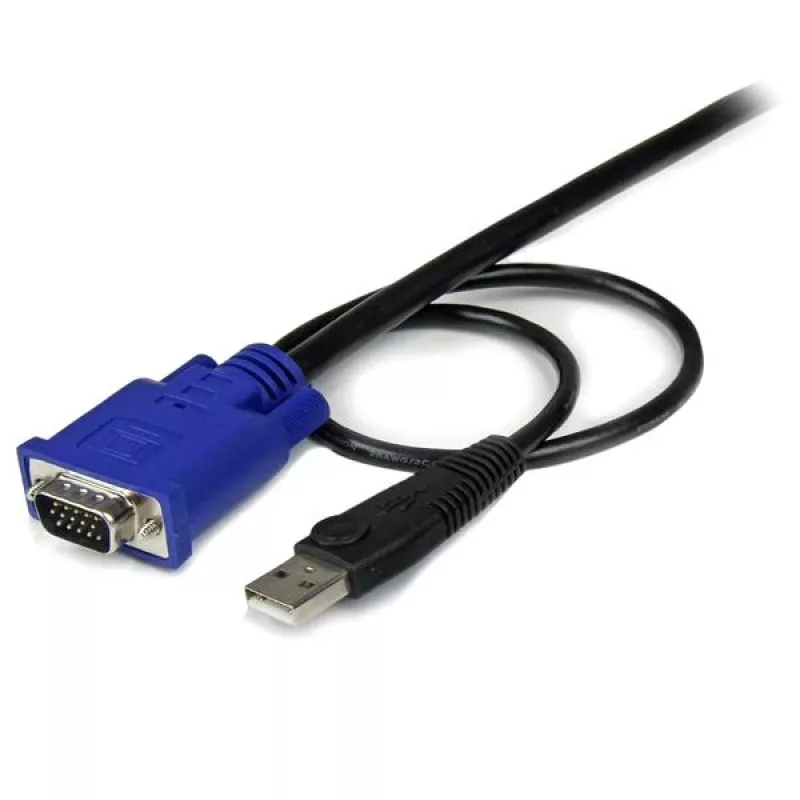StarTech.com 10 ft üliõhuke USB VGA 2-ühes KVM kaabel, 3 m, VGA, Must, USB, USB A + VGA, VGA