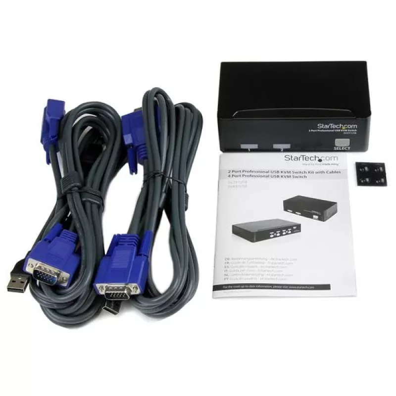StarTech.com 2-pordiline professionaalne USB KVM-lüliti komplekt koos kaablitega