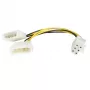 StarTech.com 6in LP4 to 6 Pin PCI Express Video Card Power kaabliadapter