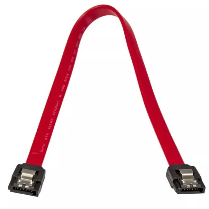 StarTech.com 12-tolline lukustuv SATA-kaabel, 0,304 m, SATA III, SATA 7-kontaktiline, SATA 7-kontaktiline, Isane/Isane, Punane