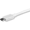 StarTech.com 3 jalga/1 m USB-C–DisplayPort 1.2 kaabel 4K 60 Hz – USB-C–DisplayPort adapterkaabel HBR2 – USB USB-C DP Alt Mode monitori videokaabel – Thunderbolt 3-ga ühilduv – valge
