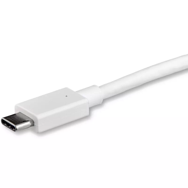 StarTech.com 3 jalga/1 m USB-C–DisplayPort 1.2 kaabel 4K 60 Hz – USB-C–DisplayPort adapterkaabel HBR2 – USB USB-C DP Alt Mode monitori videokaabel – Thunderbolt 3-ga ühilduv – valge