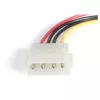 StarTech.com 18in SAS 29 Pin to SATA kaabel with LP4 Power, SATA 15-pin, LP4 M, SAS 29 Pin Plug, 0.457 m, sirge, sirge, Red