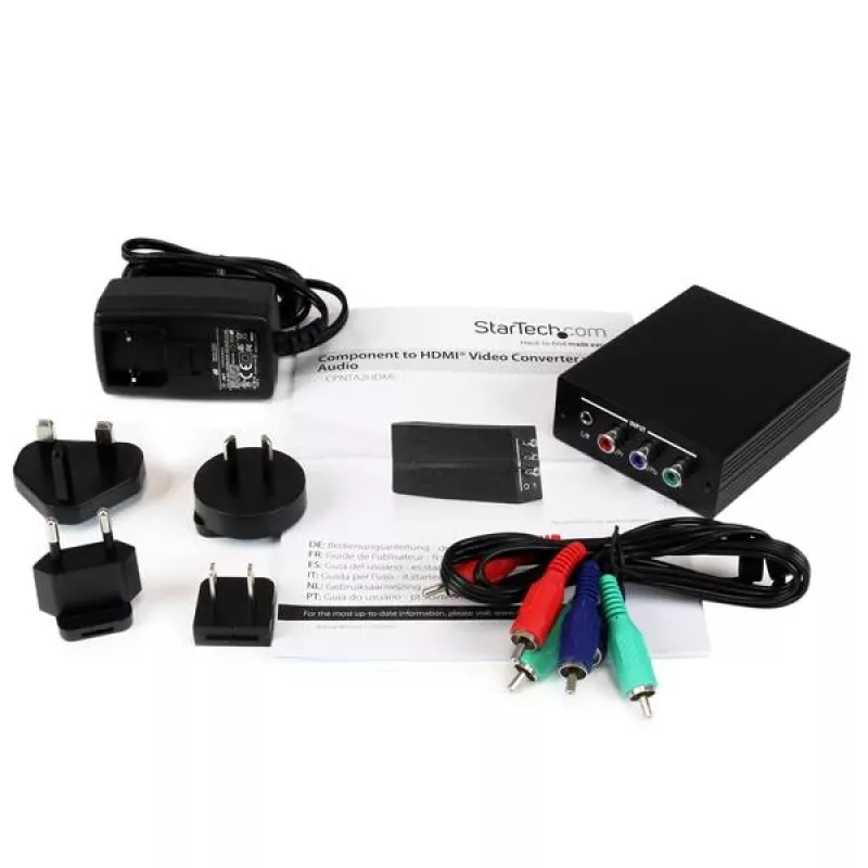 StarTech.com Component to HDMI videomuundur koos heliga, must, RoHS, CE, FCC, 1080p, HDMI, 5 V, 80 mm