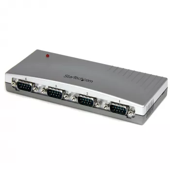 StarTech.com 4-pordiline USB-RS232-seeria DB9-adapteri jaotur