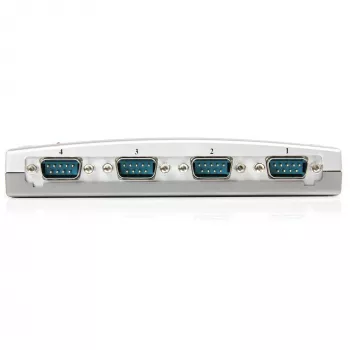 StarTech.com 4-pordiline USB-RS232-seeria DB9-adapteri jaotur