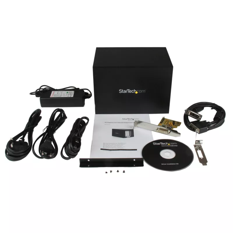 StarTech.com PCI Express 4 pesaga PCI laiendussüsteem, must, CE, FCC, RoHS, 12 V, 3 A, 0 - 55 °C, -40 - 75 °C