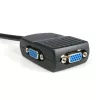 StarTech.com 2-pordiline VGA videosplitter – USB-toitel, VGA, 2x VGA, 2048 x 1536 pikslit, Must, Plastik, 61 m