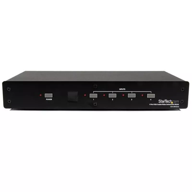 StarTech.com 4-pordiline VGA-video-helilüliti RS232-juhtimisega