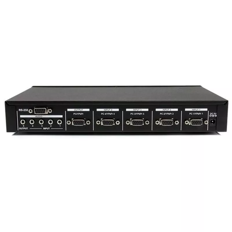 StarTech.com 4-pordiline VGA-video-helilüliti RS232-juhtimisega