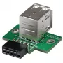 StarTech.com 2-pordiline USB emaplaadi päisadapter, IDC, USB 2.0, must, roheline, roostevaba teras, 20 mm, 125 mm, 230 mm