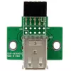 StarTech.com 2-pordiline USB emaplaadi päisadapter, IDC, USB 2.0, must, roheline, roostevaba teras, 20 mm, 125 mm, 230 mm