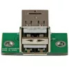 StarTech.com 2-pordiline USB emaplaadi päisadapter, IDC, USB 2.0, must, roheline, roostevaba teras, 20 mm, 125 mm, 230 mm