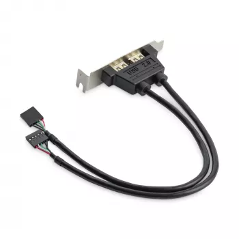 StarTech.com 2 port USB A-pesa madala profiiliga pesaplaadi adapter