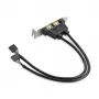 StarTech.com 2 port USB A-pesa madala profiiliga pesaplaadi adapter