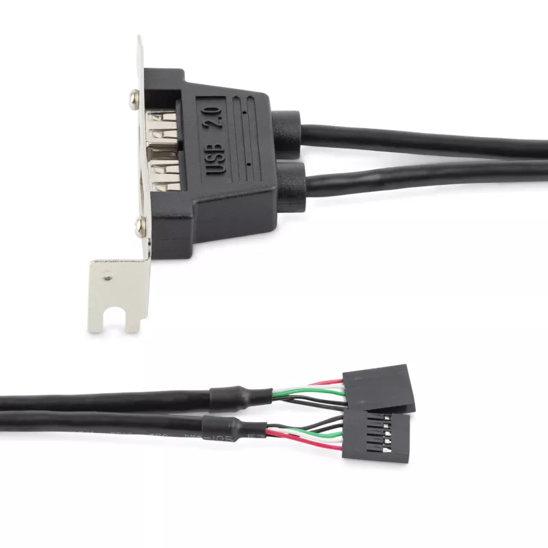 StarTech.com 2 port USB A-pesa madala profiiliga pesaplaadi adapter
