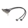 StarTech.com 2 port USB A-pesa madala profiiliga pesaplaadi adapter