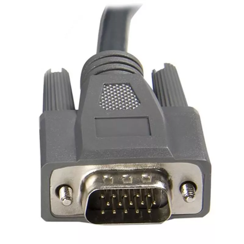 StarTech.com 1,8 m üliõhuke USB VGA 2-in-1 KVM-kaabel, must, VGA, USB A + VGA, isane/isane, 189 g