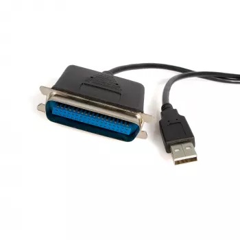 StarTech.com 10 jalga USB-parallelprinteriadapter - M/M, must, Centronics, USB Type-A, 30,5 m, Isane/Isane, CE, RoHS