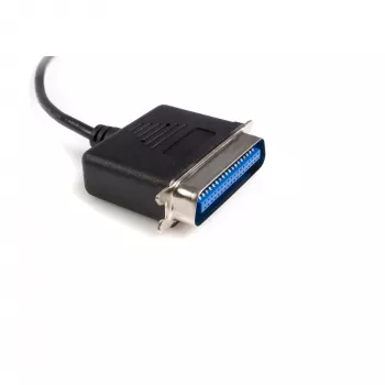 StarTech.com 10 jalga USB-parallelprinteriadapter - M/M, must, Centronics, USB Type-A, 30,5 m, Isane/Isane, CE, RoHS