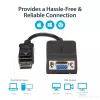 StarTech.com DisplayPort–VGA-adapter – aktiivne DP–VGA-muundur – 1080p-video – vastupidav – DP/DP++-allika ühendamine VGA-kuvari kaabeladapteri dongliga – DP 1.2–VGA – lukustuv DP-pistik