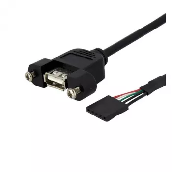 StarTech.com 1 ft paneelmonteeritav USB-kaabel - USB A emaplaadi päisekaablile F/F