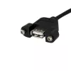 StarTech.com 1 ft paneelmonteeritav USB-kaabel - USB A emaplaadi päisekaablile F/F