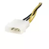 StarTech.com 6-tolline 4-kontaktiline 8-kontaktilisele EPS-toiteadapter koos LP4-ga - F/M