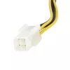 StarTech.com 6-tolline 4-kontaktiline 8-kontaktilisele EPS-toiteadapter koos LP4-ga - F/M