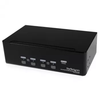 StarTech.com 4-pordiline kahe DVI-ga USB KVM-lüliti heli ja USB 2.0 jaoturiga