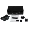 StarTech.com 4-pordiline kahe DVI-ga USB KVM-lüliti heli ja USB 2.0 jaoturiga
