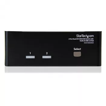 StarTech.com 2-pordiline Dual DVI USB KVM-lüliti heli ja USB 2.0 jaoturiga