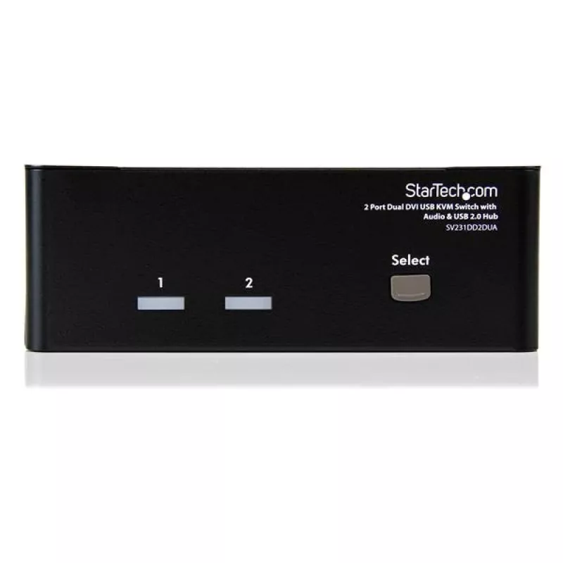StarTech.com 2-pordiline Dual DVI USB KVM-lüliti heli ja USB 2.0 jaoturiga