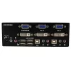 StarTech.com 2-pordiline DVI VGA kahe monitori KVM-lüliti USB, audio ja USB 2.0 jaoturiga